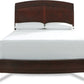 Brighton King Size Low Profile Sleigh Bed in Cinnamon