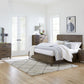 Broderick Panel Bed in Wild Oats Brown