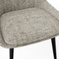 CEO 180 Degree Return Swivel Upholstered Dining Chair in Beige