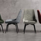 CEO 180 Degree Return Swivel Upholstered Dining Chair in Beige