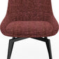 CEO 180 Degree Return Swivel Upholstered Dining Chair in Cherry