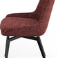 CEO 180 Degree Return Swivel Upholstered Dining Chair in Cherry