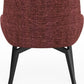 CEO 180 Degree Return Swivel Upholstered Dining Chair in Cherry