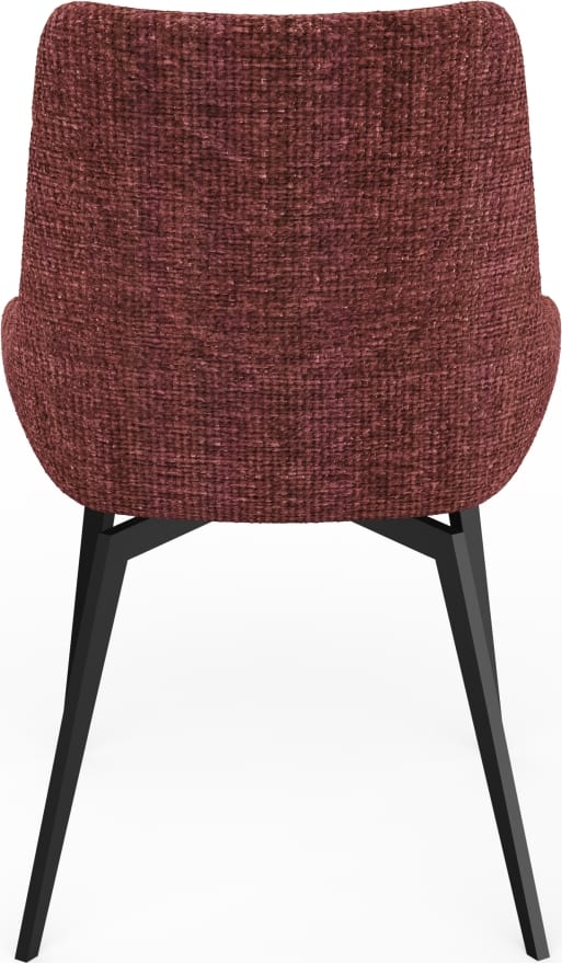 CEO 180 Degree Return Swivel Upholstered Dining Chair in Cherry