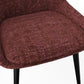 CEO 180 Degree Return Swivel Upholstered Dining Chair in Cherry
