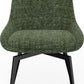 CEO 180 Degree Return Swivel Upholstered Dining Chair in Olive