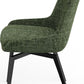 CEO 180 Degree Return Swivel Upholstered Dining Chair in Olive