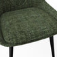 CEO 180 Degree Return Swivel Upholstered Dining Chair in Olive