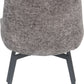 CEO 180 Degree Return Swivel Upholstered Dining Chair in Oyster