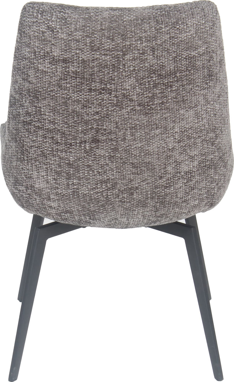 CEO 180 Degree Return Swivel Upholstered Dining Chair in Oyster