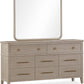 Camden Eight Drawer Oak Wood Dresser in Chai