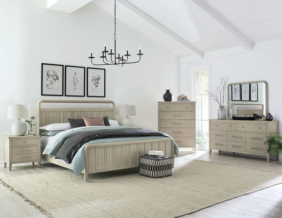 Camden Eight Drawer Oak Wood Dresser in Chai