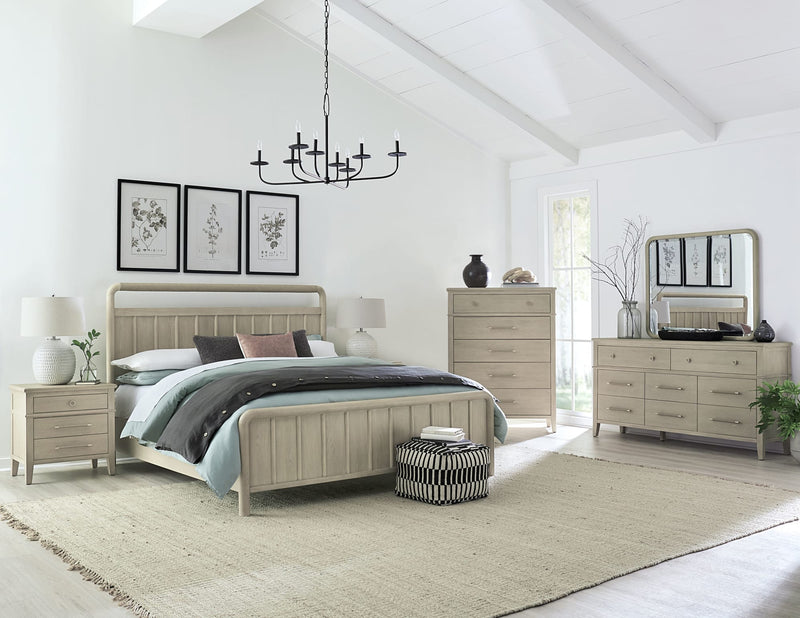 Camden Eight Drawer Oak Wood Dresser in Chai