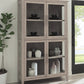 Camden Four Door Shiplap Curio in Chai