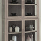 Camden Four Door Shiplap Curio in Chai