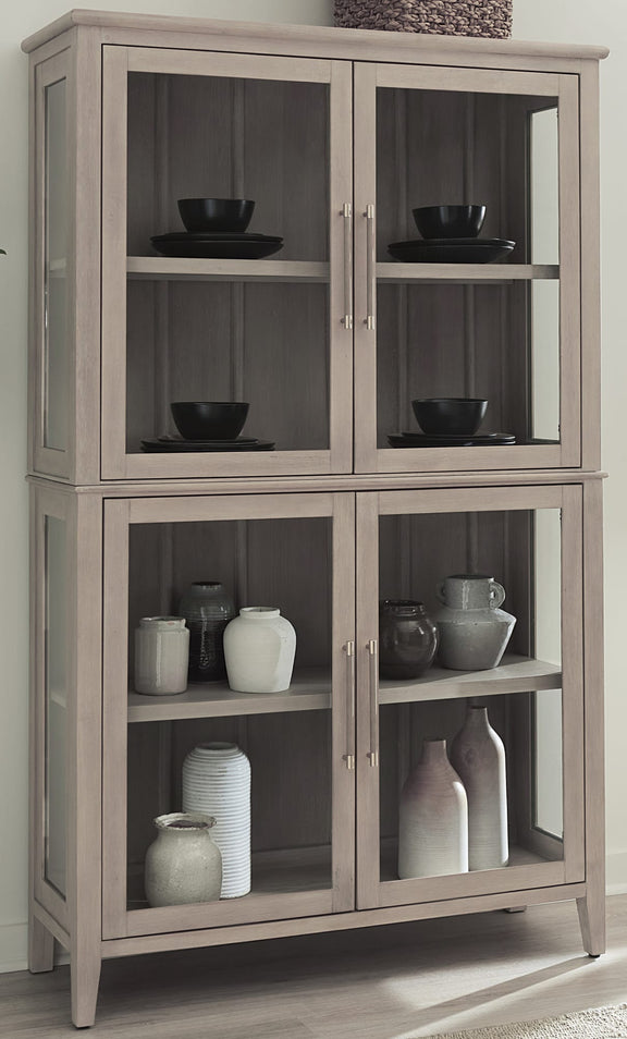 Camden Four Door Shiplap Curio in Chai