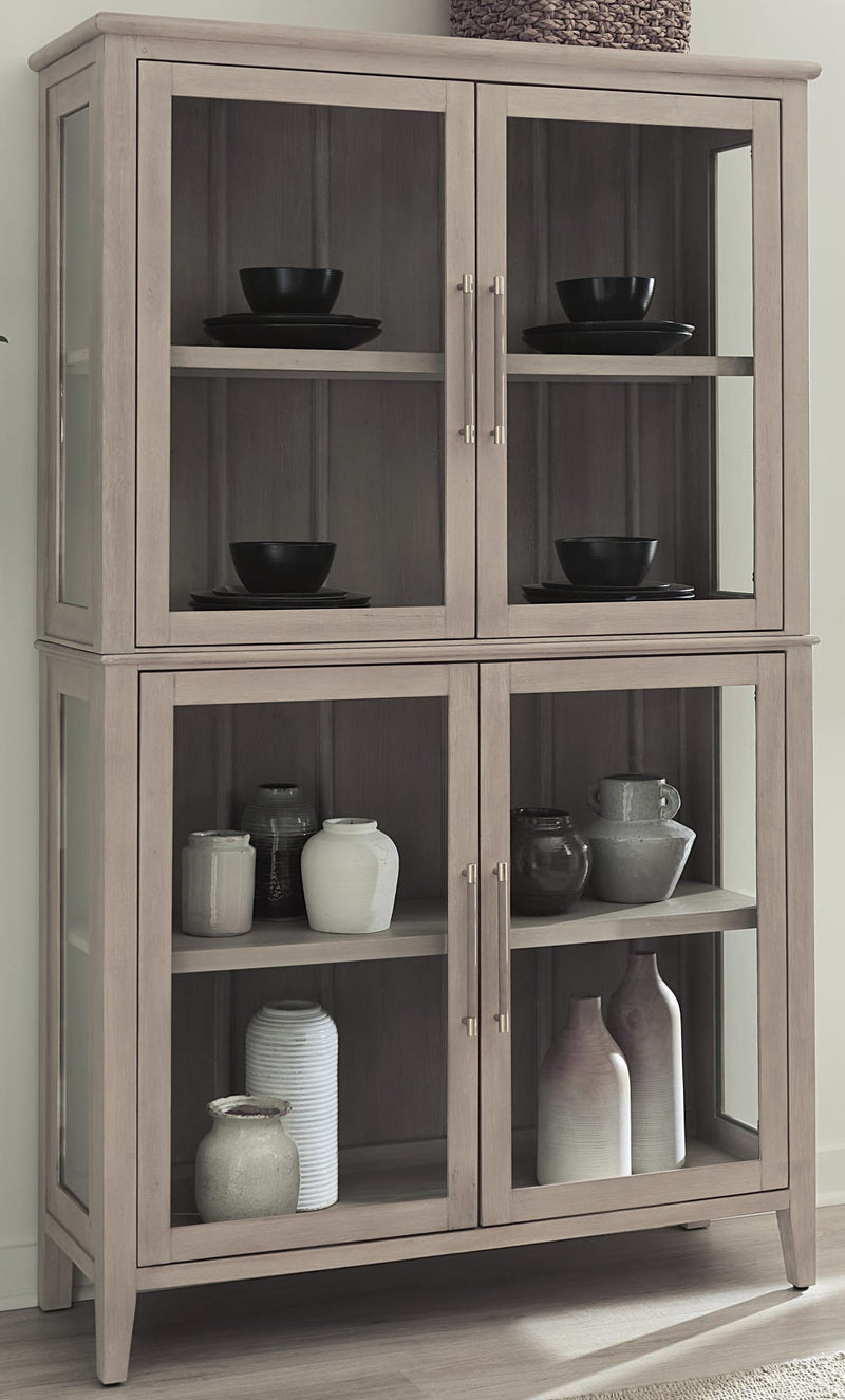 Camden Four Door Shiplap Curio in Chai