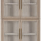 Camden Four Door Shiplap Curio in Chai