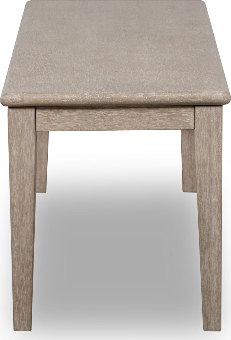 Camden Oak Wood Bench in Chai