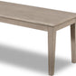 Camden Oak Wood Bench in Chai
