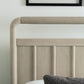 Camden California King-size Shiplap Oak Wood Platform Bed in Chai