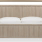 Camden California King-size Shiplap Oak Wood Platform Bed in Chai