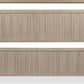 Camden Full-size Shiplap Oak Wood Platform Bed in Chai
