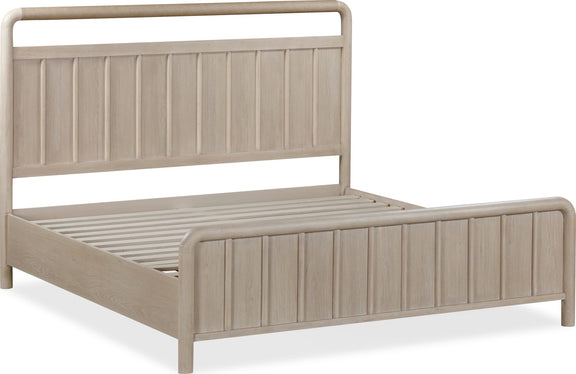 Camden Full-size Shiplap Oak Wood Platform Bed in Chai