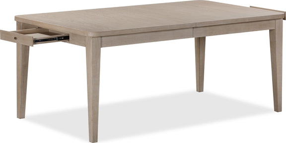 Camden Two Drawer Extendable Dining Table in Chai