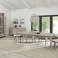 Camden Two Drawer Extendable Dining Table in Chai