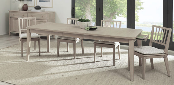 Camden Two Drawer Extendable Dining Table in Chai