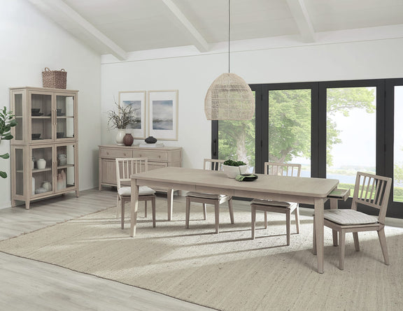 Camden Two Drawer Two Door Oak Wood Sideboard in Chai