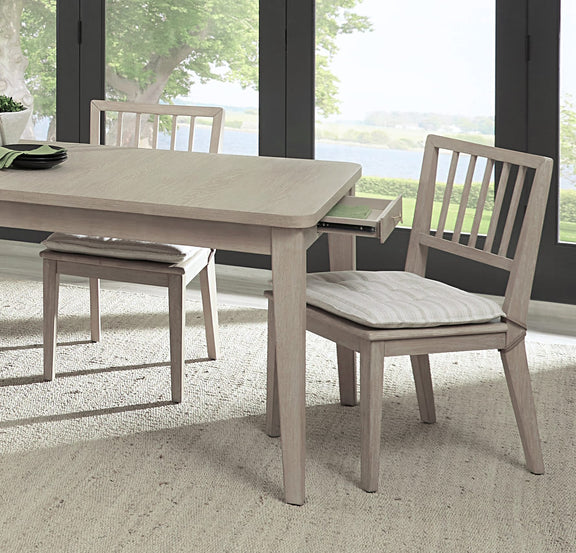 Camden Wood Dining Chair with Detachable Cushion in Chai and Oat