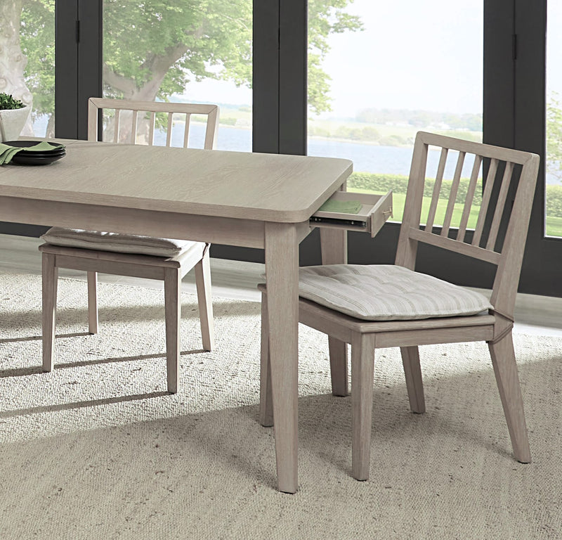 Camden Wood Dining Chair with Detachable Cushion in Chai and Oat