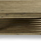 Canyon Solid Wood Square Coffee Table in Washed Grey