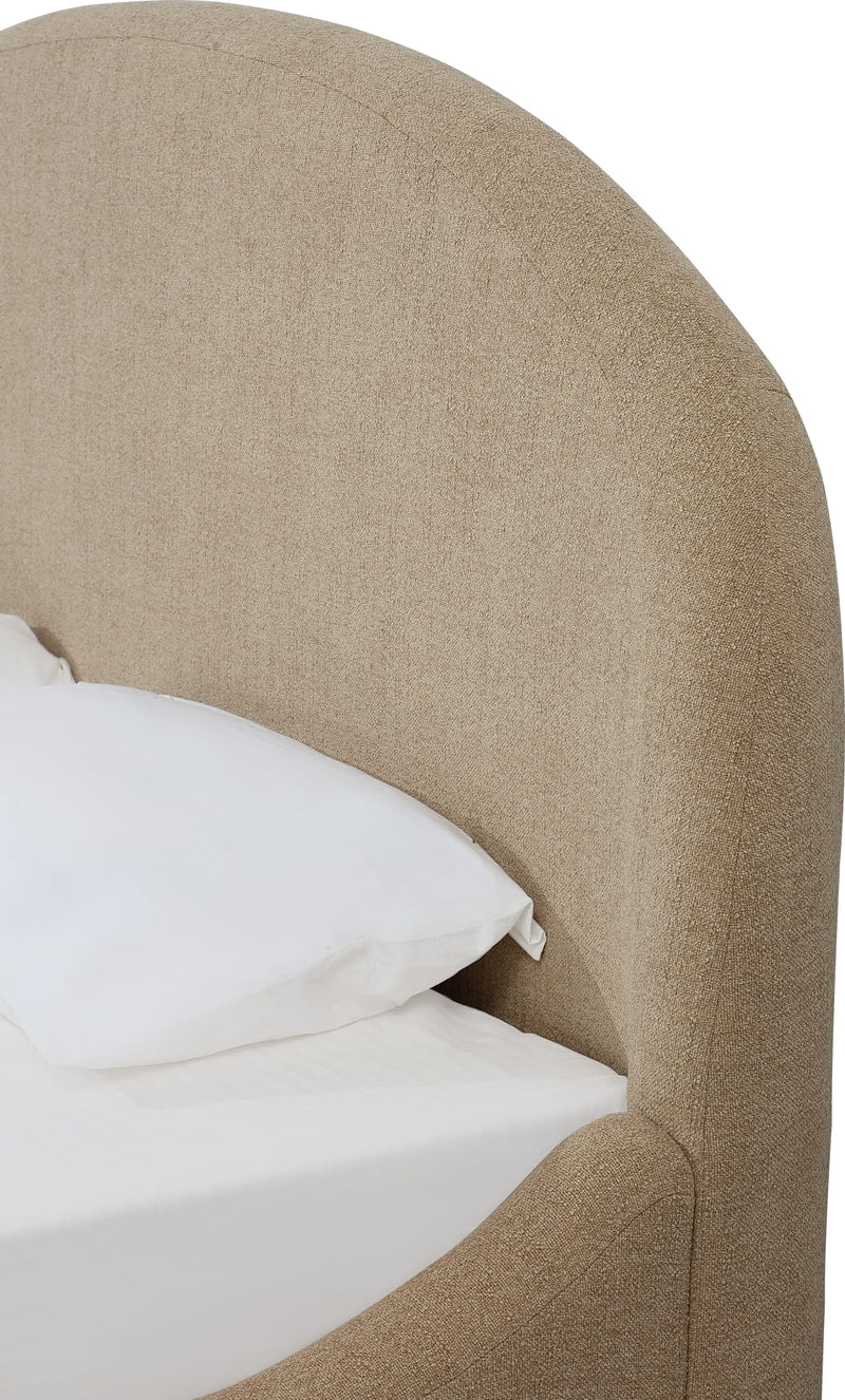 Colton Uph QN Bed - Sourdough