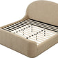 Colton Uph QN Bed - Sourdough