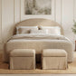 Colton Uph QN Bed - Sourdough