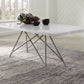 Coral Marble Rectangular Dining Table