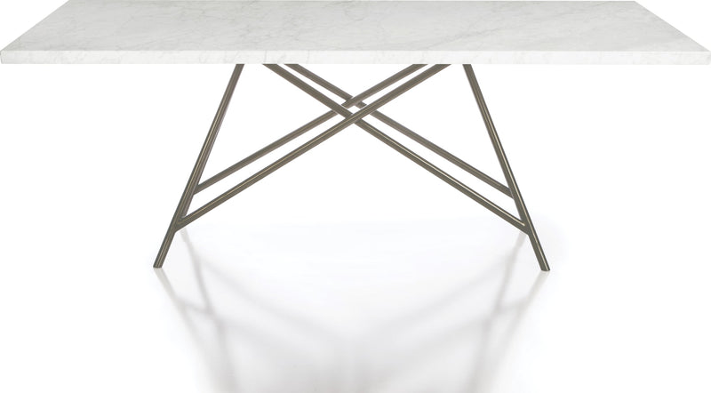 Coral Marble Rectangular Dining Table