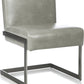 Coral Synthetic Leather Upholstered Dining Chair
