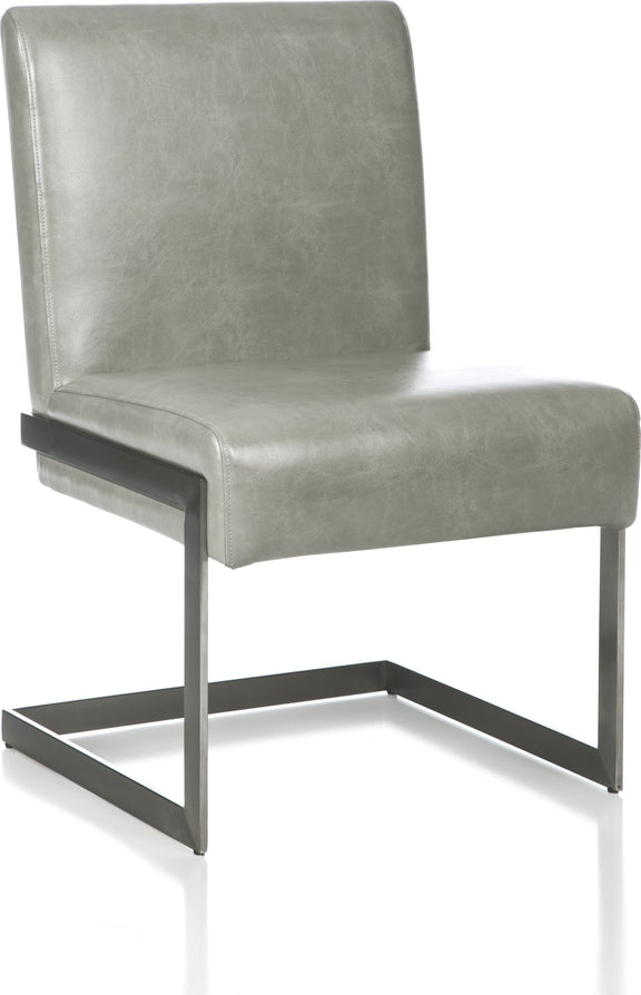Coral Synthetic Leather Upholstered Dining Chair