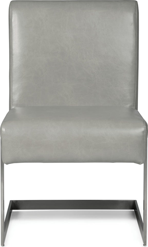 Coral Synthetic Leather Upholstered Dining Chair