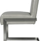 Coral Synthetic Leather Upholstered Dining Chair