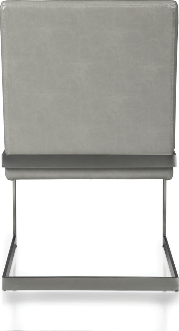 Coral Synthetic Leather Upholstered Dining Chair