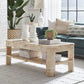 Cosmo Mappa Burl Coffee Table in Amber Kiss