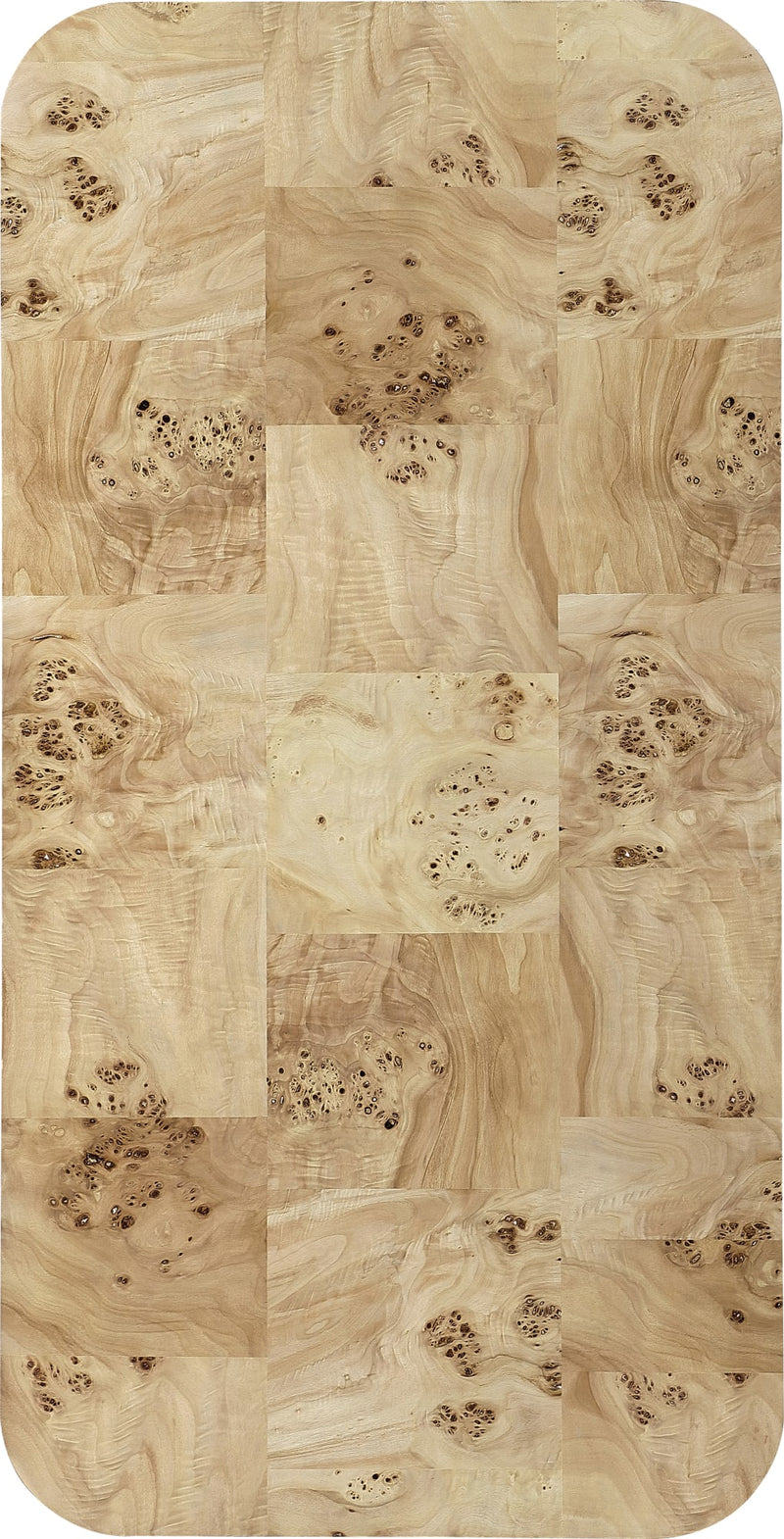Cosmo Mappa Burl Coffee Table in Amber Kiss