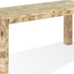 Cosmo Mappa Burl Console Table in Amber Kiss