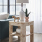 Cosmo Mappa Burl End Table in Amber Kiss