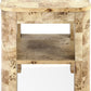 Cosmo Mappa Burl End Table in Amber Kiss